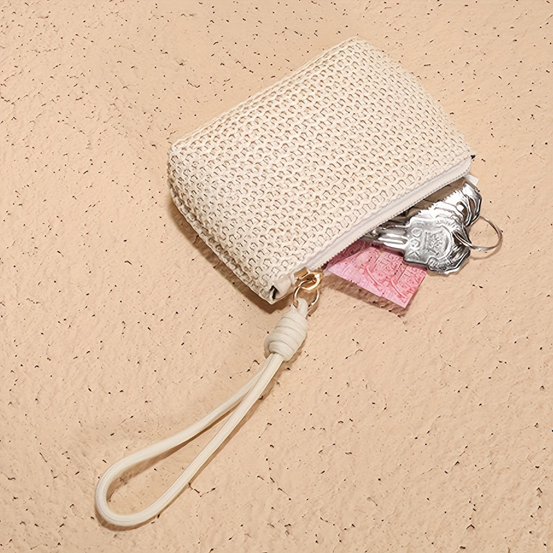 Porte-Monnaie Vintage En Paille