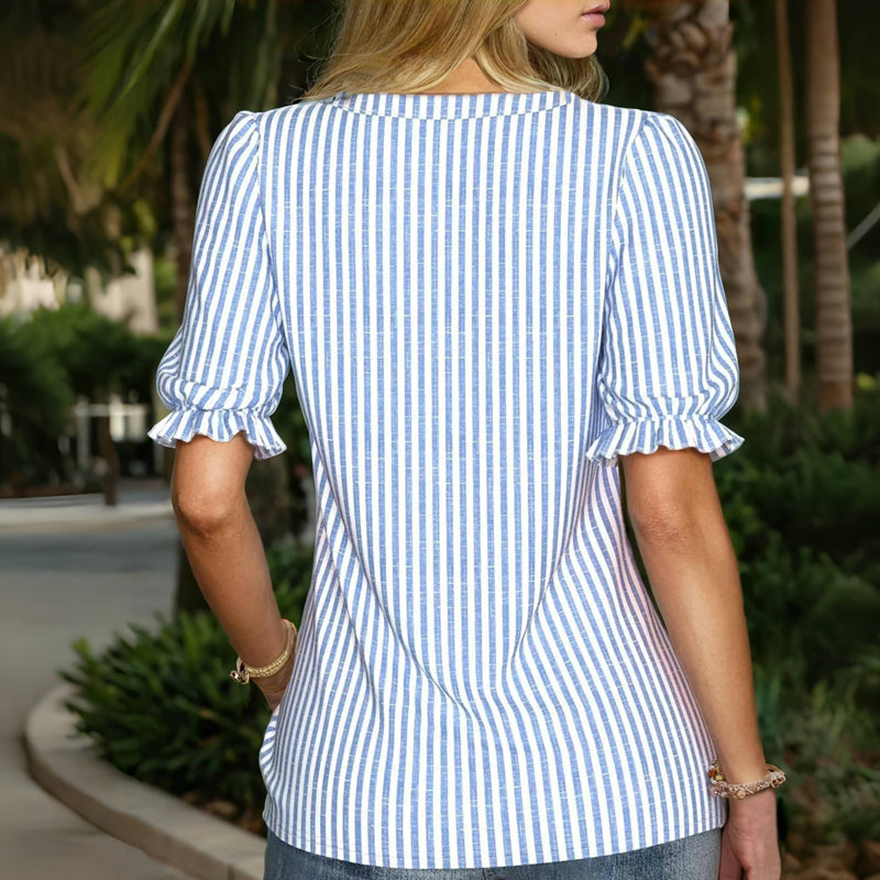 Blouse Rayée Décontractée