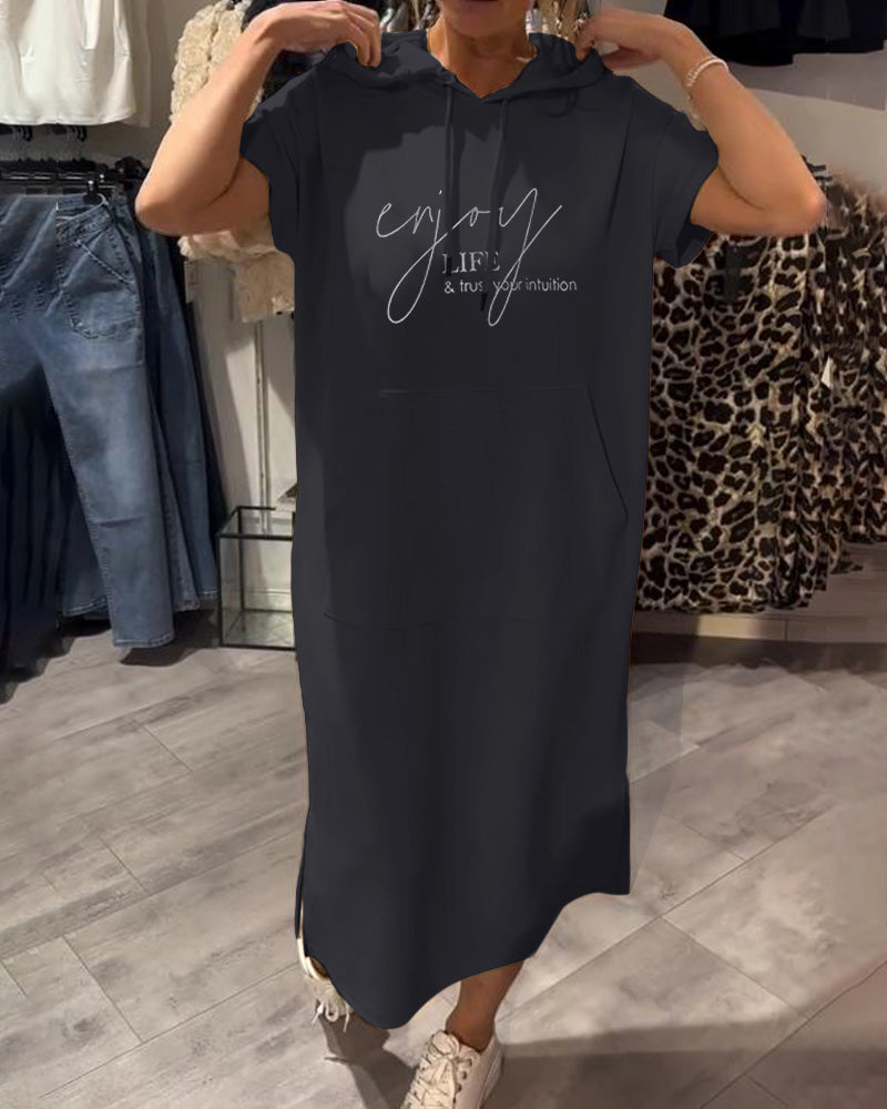 Robe à Capuche Décontractée