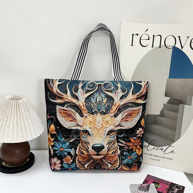 Sac En Toile Décontracté Vintage