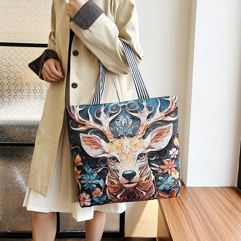 Sac En Toile Décontracté Vintage