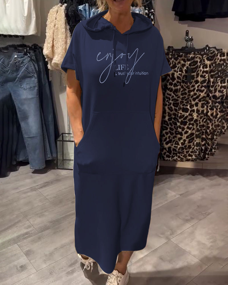 Robe à Capuche Décontractée