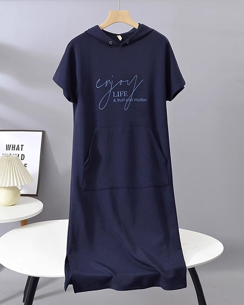 Robe à Capuche Décontractée