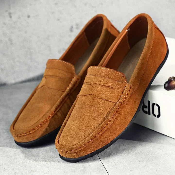 Lorenzo – Mocassins en daim