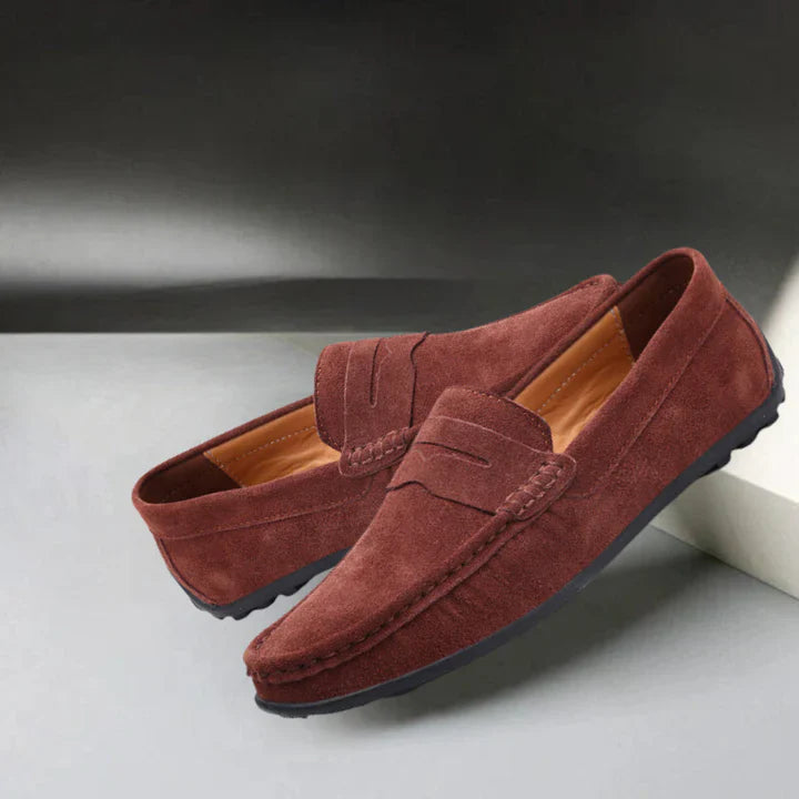 Lorenzo – Mocassins en daim