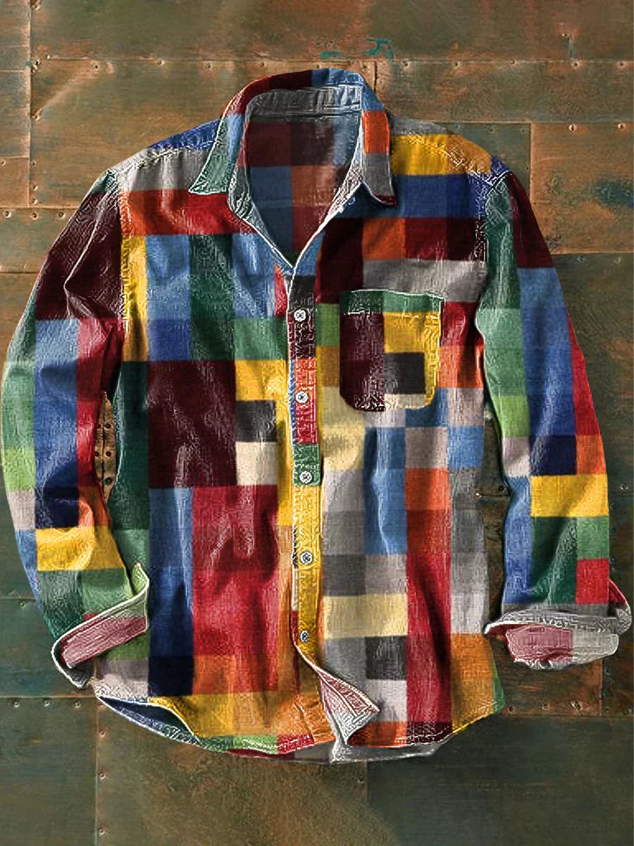 Mathias | Chemise à manches longues pour hommes avec poche