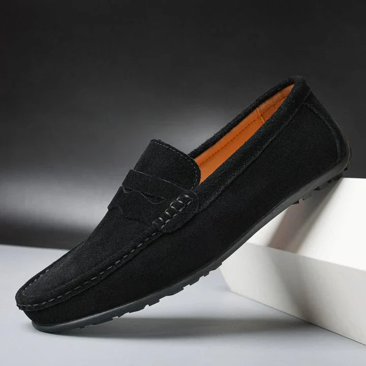 Lorenzo – Mocassins en daim