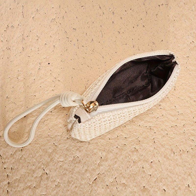 Porte-Monnaie Vintage En Paille