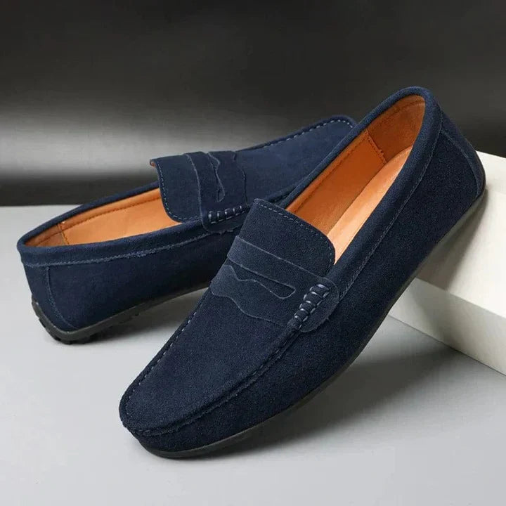 Lorenzo – Mocassins en daim