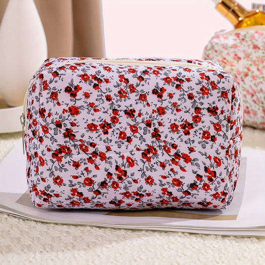 Trousse De Maquillage À Imprimé Floral