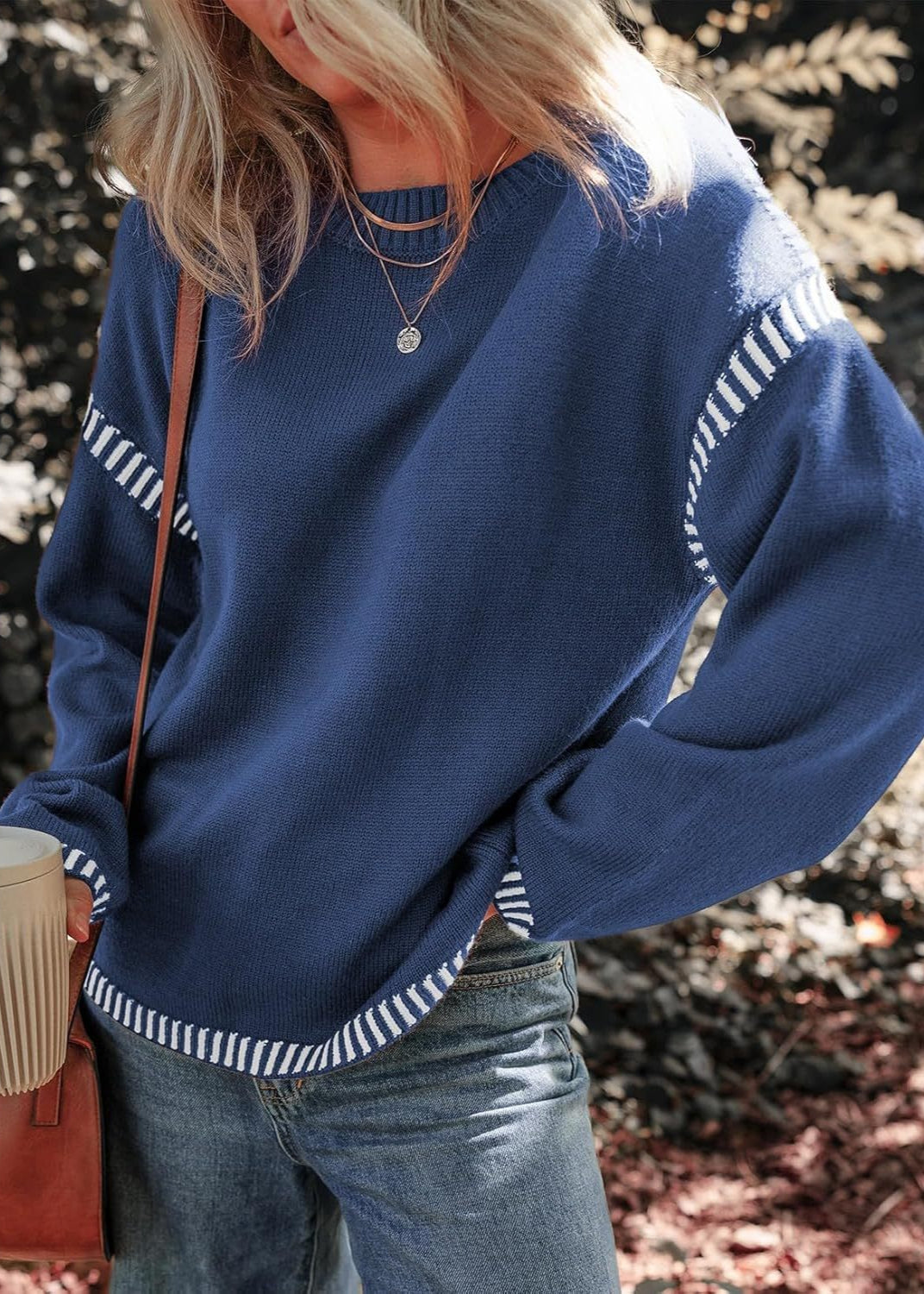 Marisa | Pull chic à contrastes