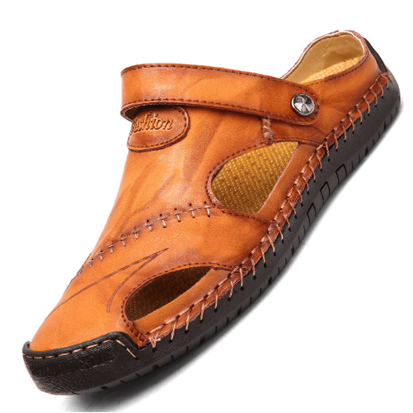 Chris™ | Sandales Orthopédiques en Cuir pour Homme