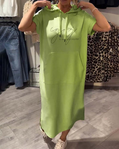 Robe à Capuche Décontractée
