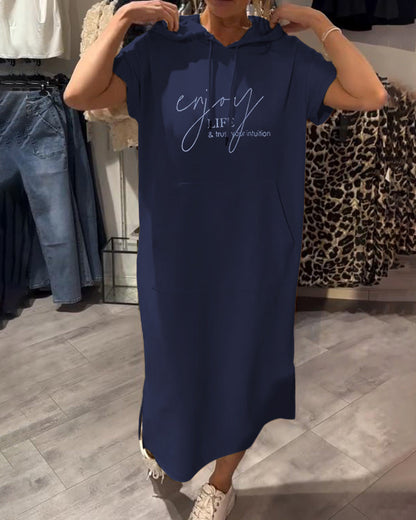 Robe à Capuche Décontractée