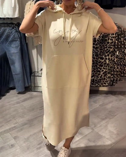 Robe à Capuche Décontractée