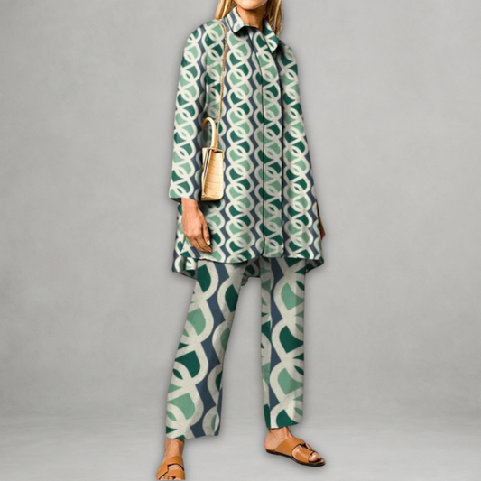 Lilka | Dwuczęściowy komplet w stylu vintage