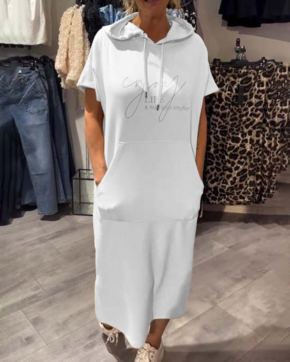 Robe à Capuche Décontractée