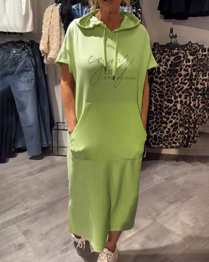 Robe à Capuche Décontractée