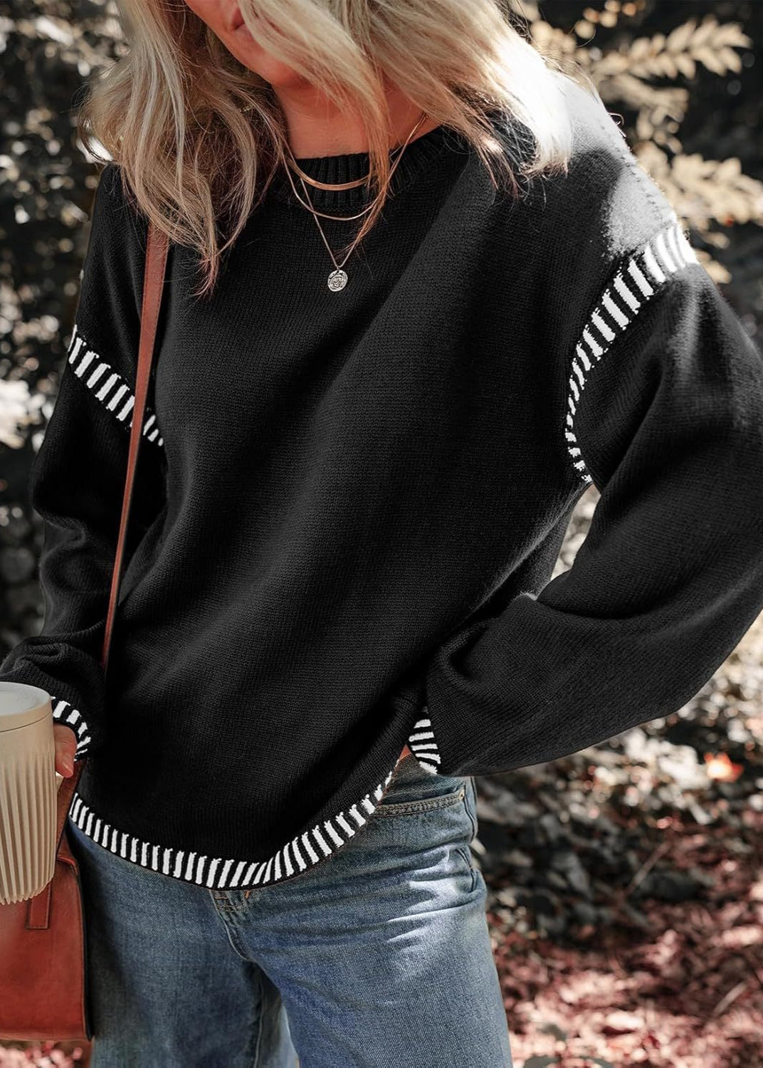 Marisa | Pull chic à contrastes