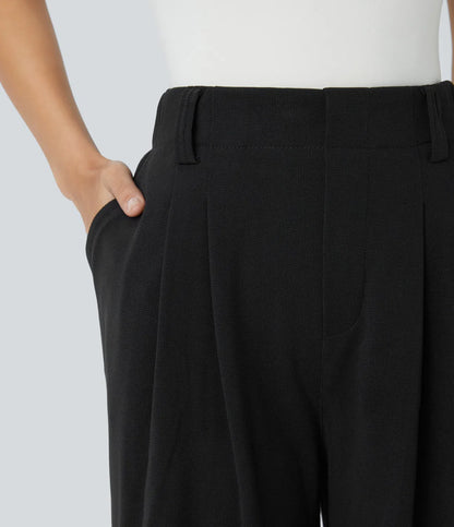 Halara Flex™ High Waisted Side Pocket Wide Leg Waffle Work Pants
