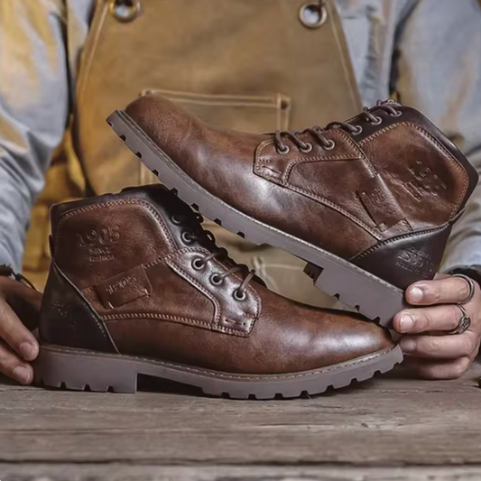 Aaron™ | Bottes en Cuir Vintage pour Homme