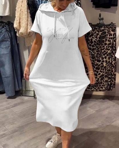 Robe à Capuche Décontractée