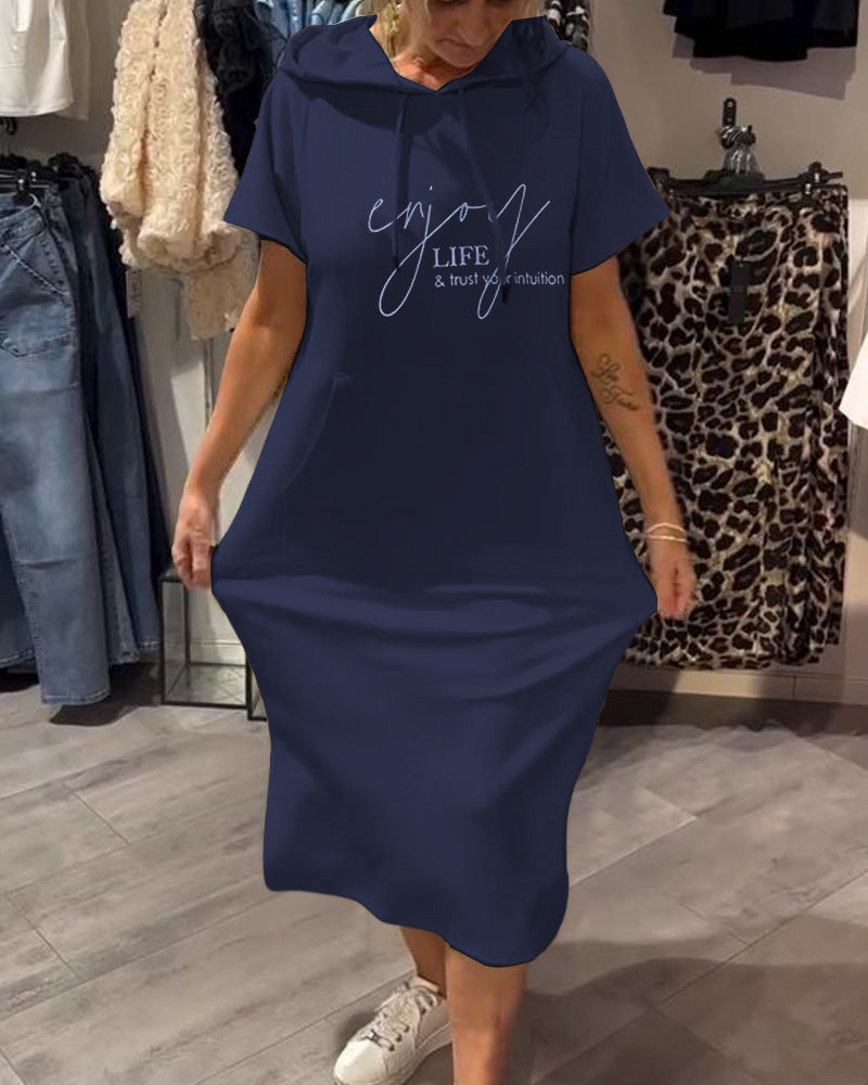 Robe à Capuche Décontractée