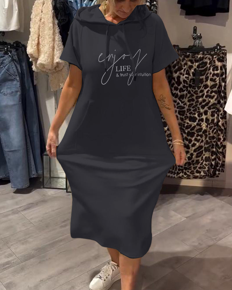 Robe à Capuche Décontractée