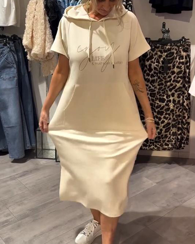Robe à Capuche Décontractée