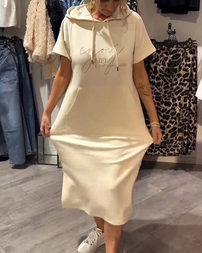 Robe à Capuche Décontractée