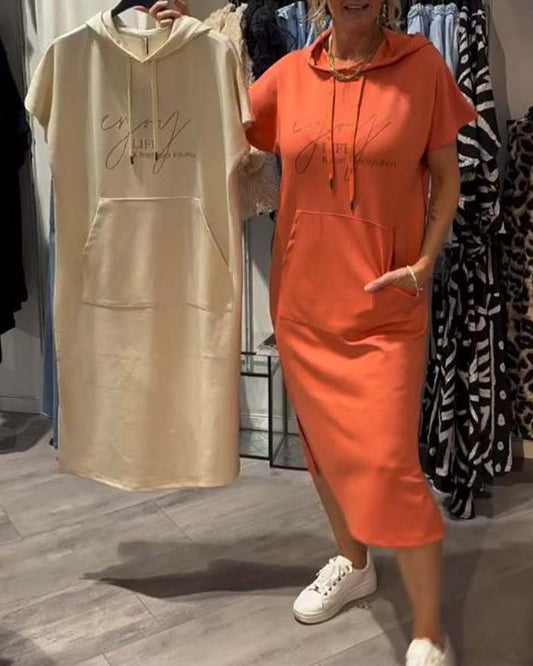 Robe à Capuche Décontractée