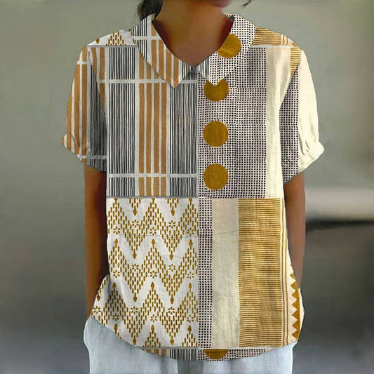 Blouse Décontractée Vintage