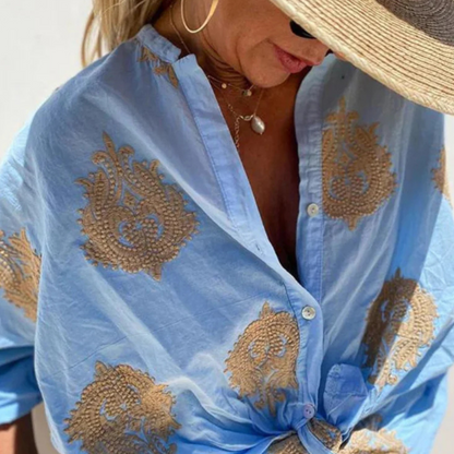 Christine™ – Blouse Légère et Élégante