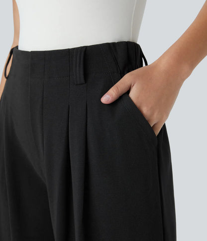 Halara Flex™ High Waisted Side Pocket Wide Leg Waffle Work Pants