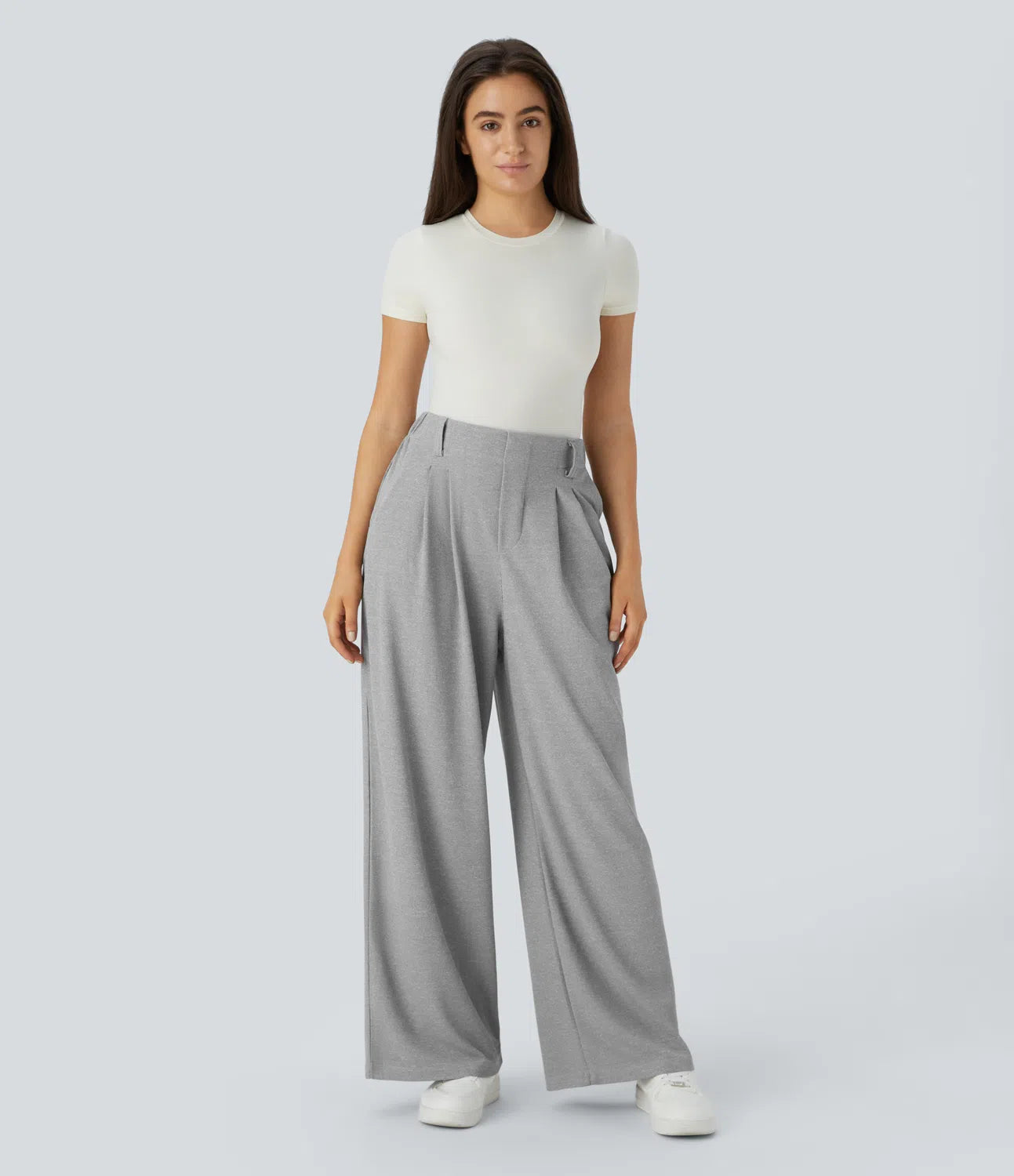 Halara Flex™ High Waisted Side Pocket Wide Leg Waffle Work Pants