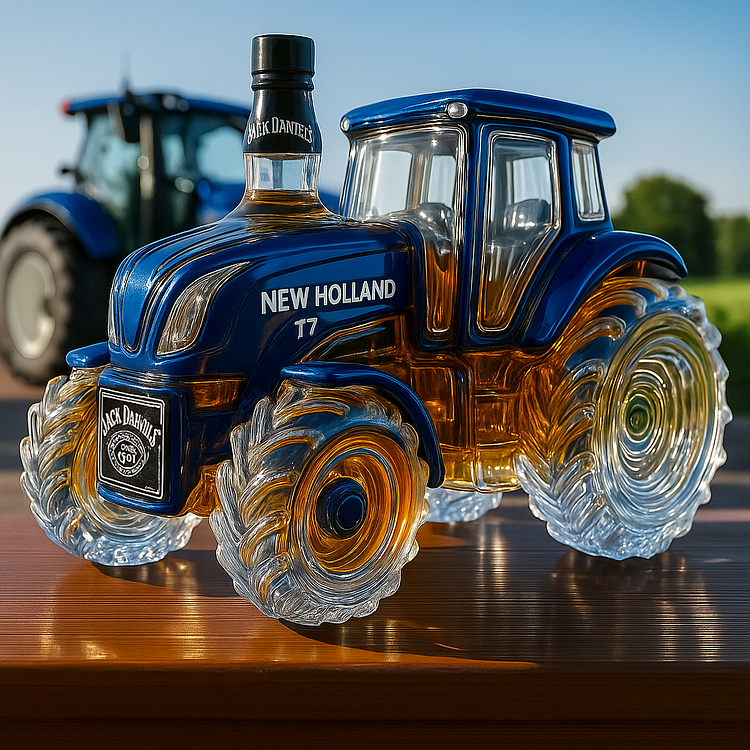 Butelka whisky New Holland T7™ | Klasyczna w kształcie traktora