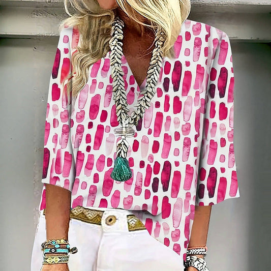 Blouse Décontractée Vintage