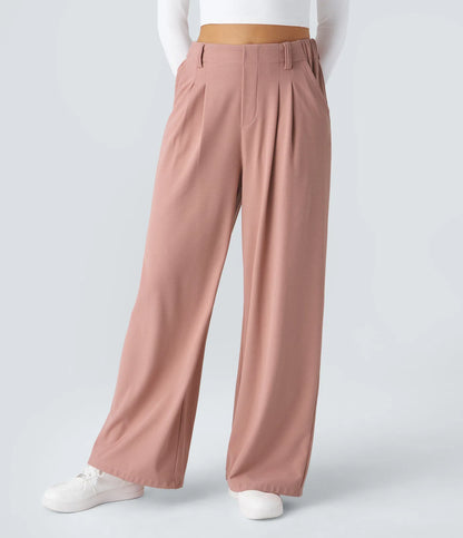 Halara Flex™ High Waisted Side Pocket Wide Leg Waffle Work Pants