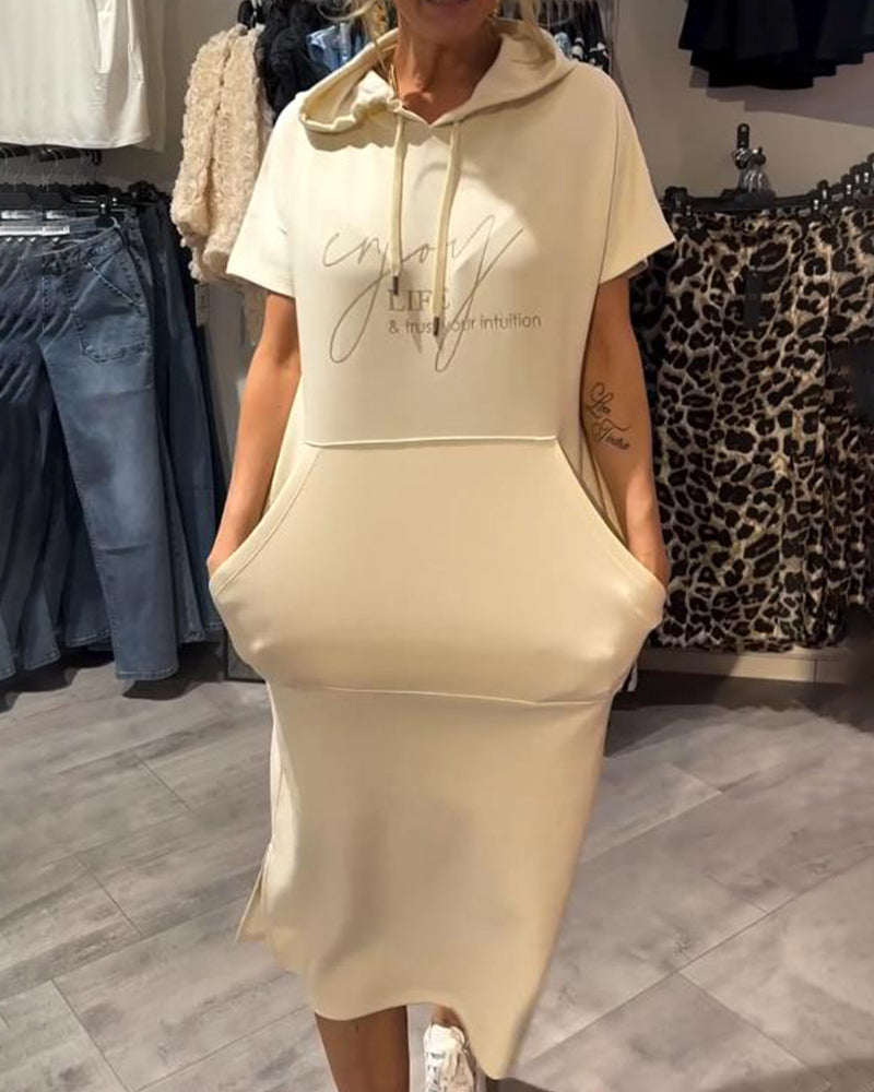 Robe à Capuche Décontractée