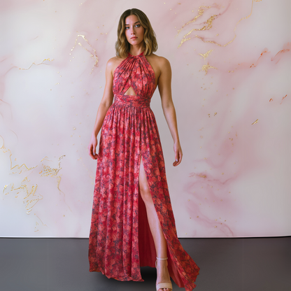 Vera™ | Elegante jurk met bloemenprint