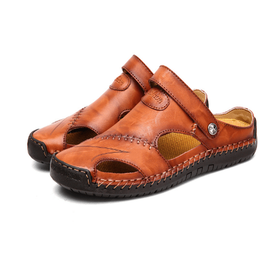 Chris™ | Sandales Orthopédiques en Cuir pour Homme
