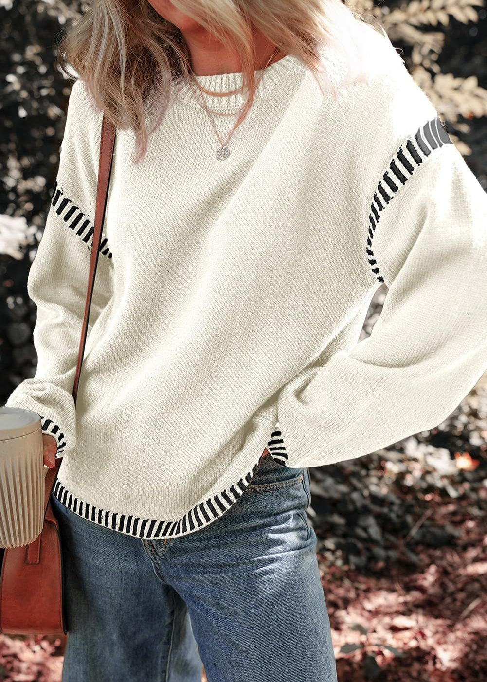 Marisa | Pull chic à contrastes
