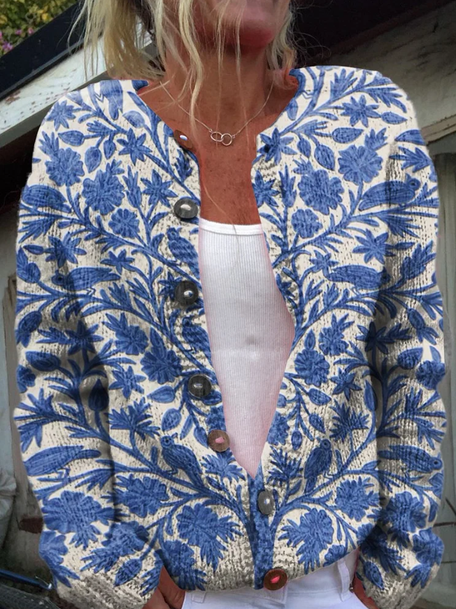 Lowri | Gilet à Imprimé Floral