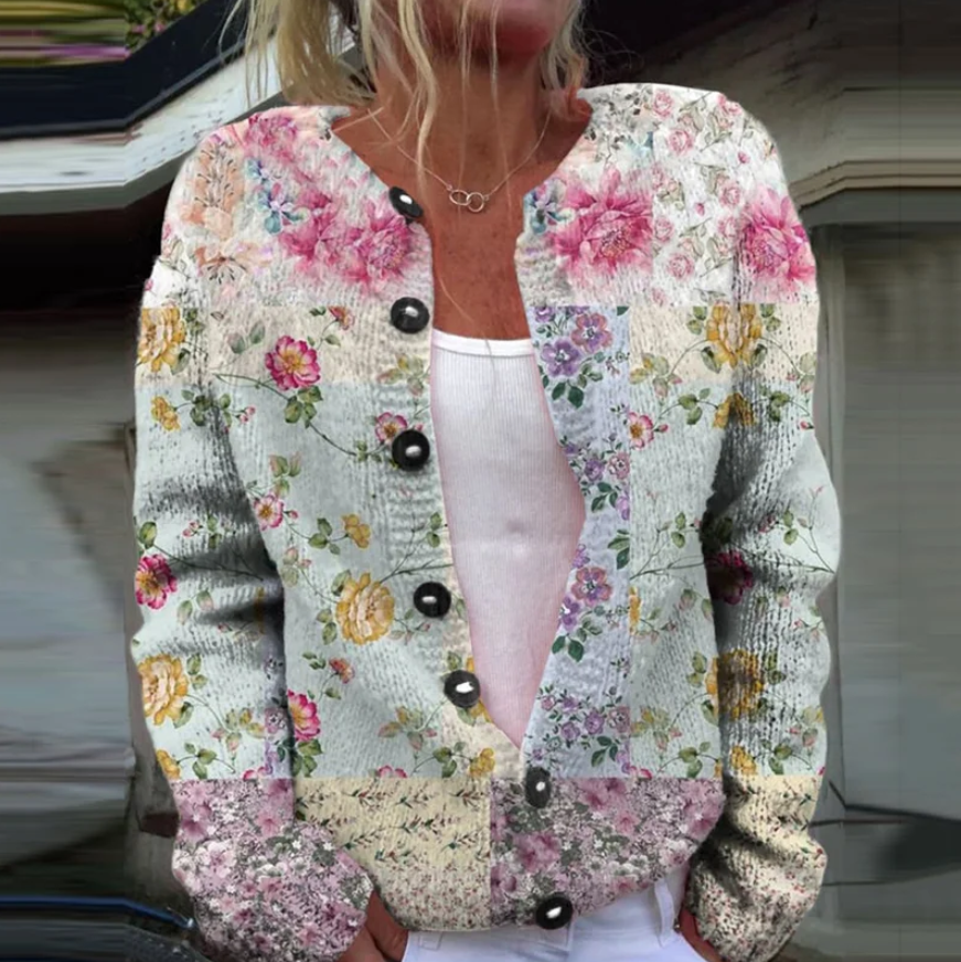 Lowri | Gilet à Imprimé Floral