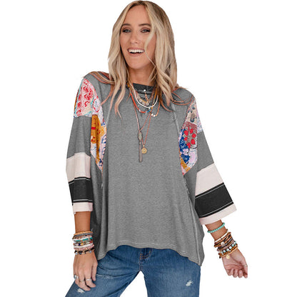 BAILEY™ – Haut Batwing Léger en Patchwork