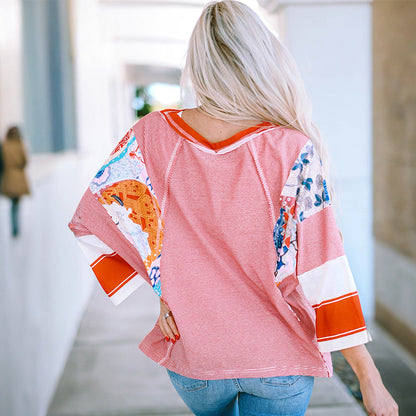 BAILEY™ – Haut Batwing Léger en Patchwork