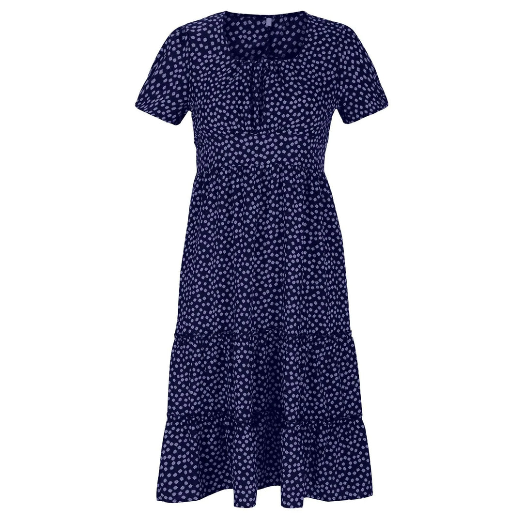 Julia | Sukienka midi w kwiatowy wzór