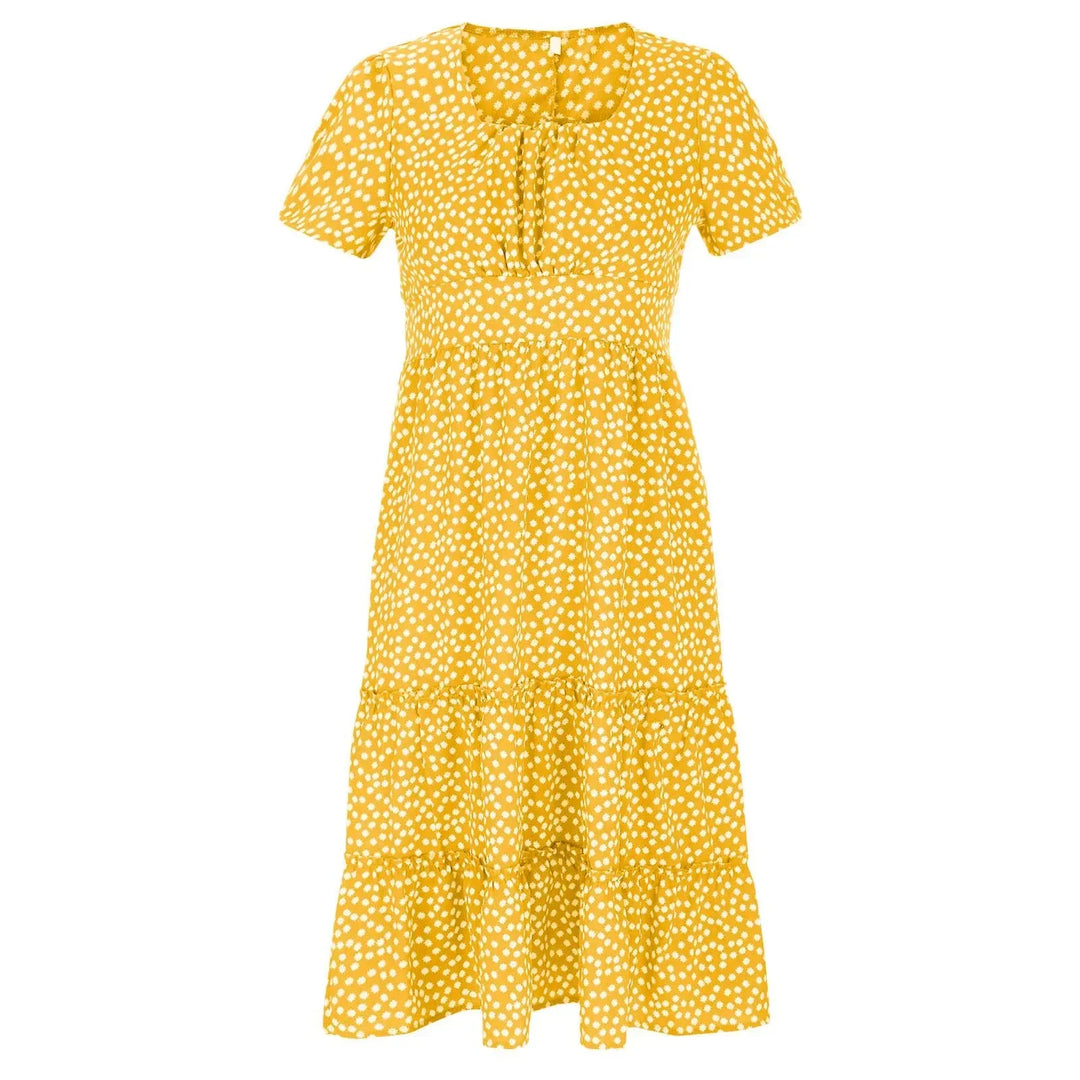 Julia | Sukienka midi w kwiatowy wzór