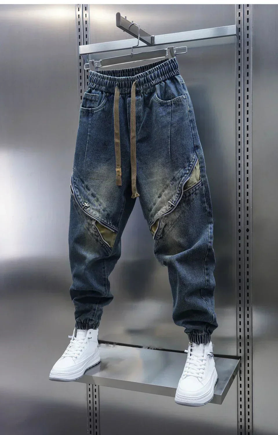 Kamil | Spodnie baggy denim