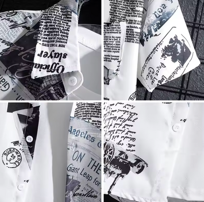 Chemise Imprimé Rétro – Design Journal et Espace